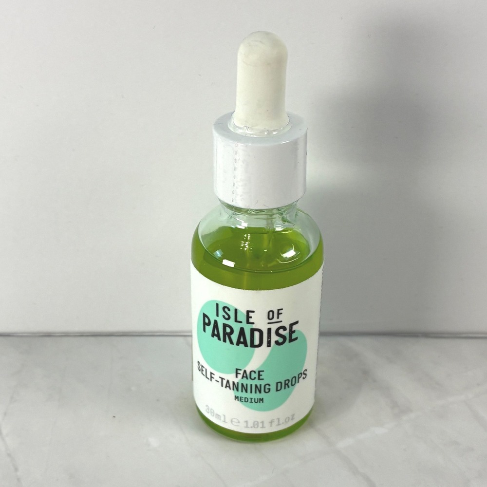 Isle of Paradise Self-Tanning Drops Medium Color Correcting Face Body 30ml New